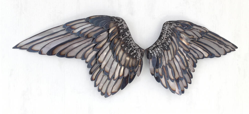 Siipeni Ovat Raskaat Pelti, harjateräs. 25x50cm. 2021